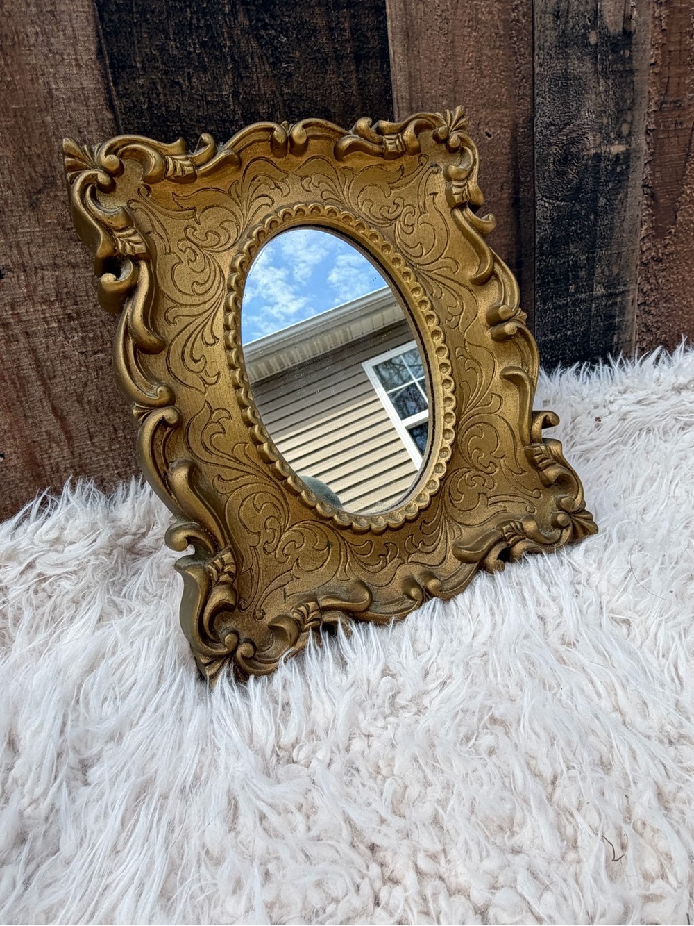 Ornate Gold Decorative Wall Mirror - Classic Baroque Style